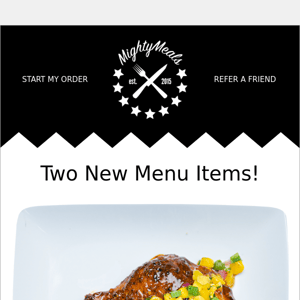 Two New Meals are Here! 🚨 Sat/Sun Order Deadline Tonight!