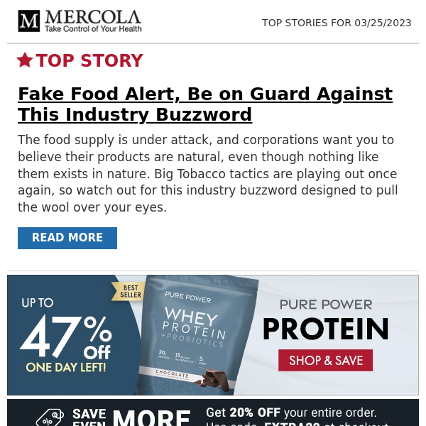 Fake Food Alert, Be on Guard Against This Industry Buzzword