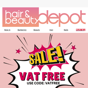 🚨 Save Now - VAT FREE Sale Has Begun! 🚨