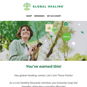 Global Healing Center, Are You Going To Waste This?