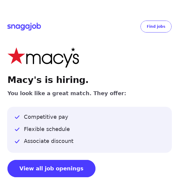 Macy's is hiring near you