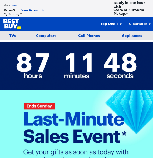 These prices will surprise you... Best Buy + the Last-Minute Sales Event means big savings