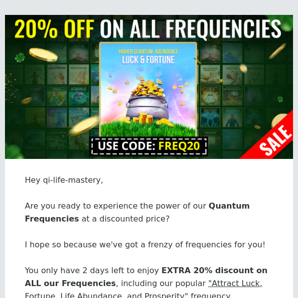 Don't Miss the Quantum Frequency Frenzy