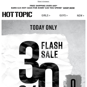 Start the day with a FLASH SALE 🌅