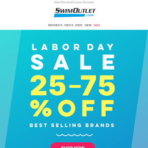 Labor Day Sale: 25-75% OFF! 🎉