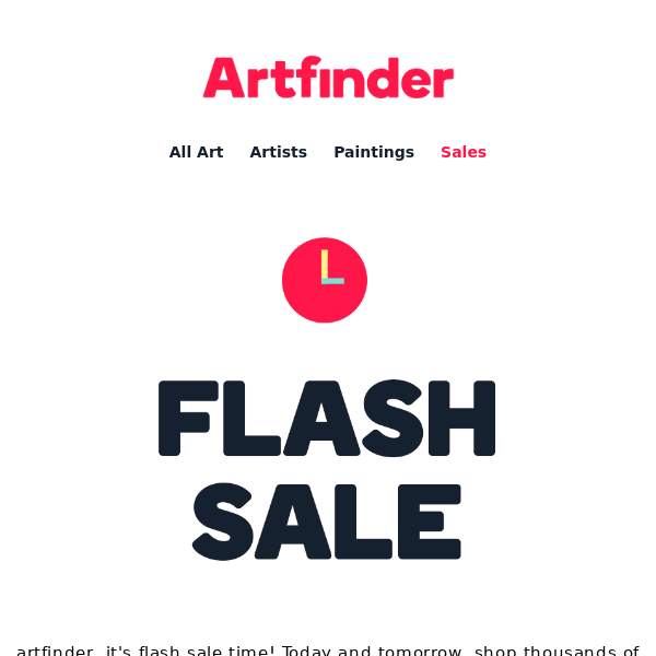 Flash sale ⚡