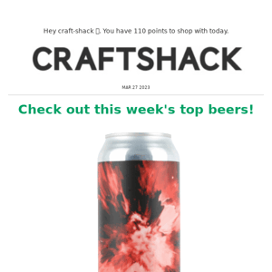 Hey Craft Shack, check out this week's new beers! 🍺