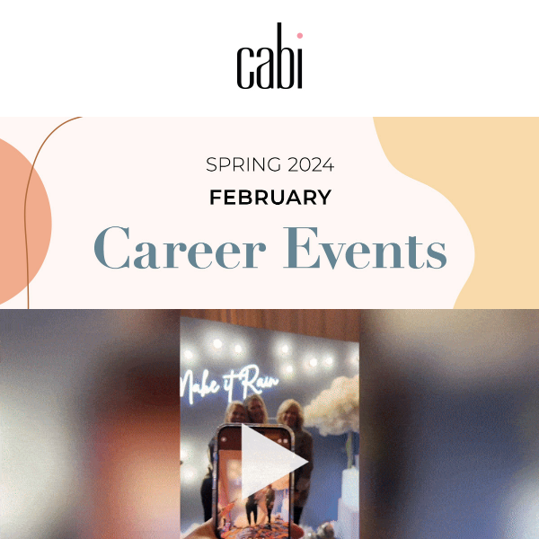 🗓️ Join us for a cabi career event in February! - cabi Clothing