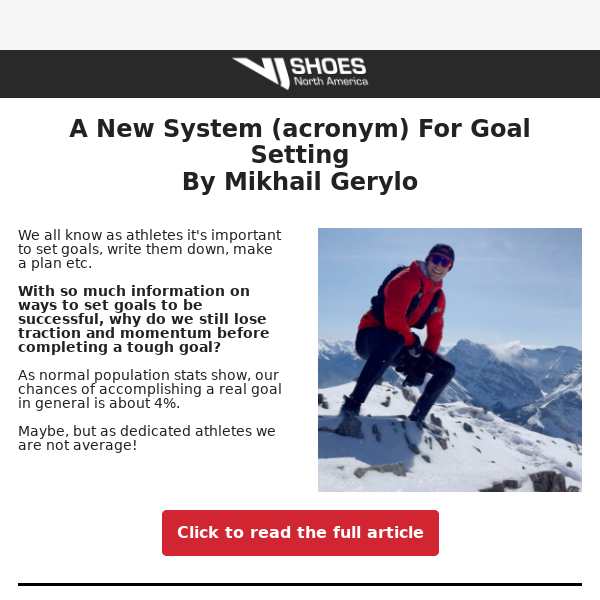 A New System (acronym) For Goal Setting