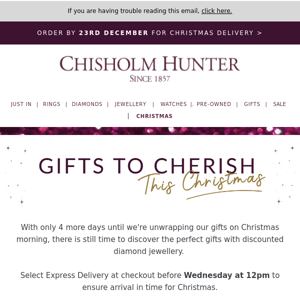 Gifts To Cherish | Express Delivery for Christmas ends 12pm Tomorrow!