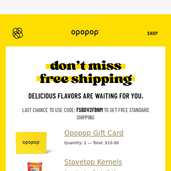 Time's running out for Free Shipping!