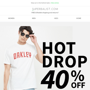 40% OFF | Don’t miss this HOT DROP 🔥