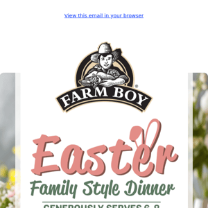 Hop to it and order your Easter dinner!🐰