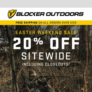 Happy Easter! 20% Off Sitewide This Weekend