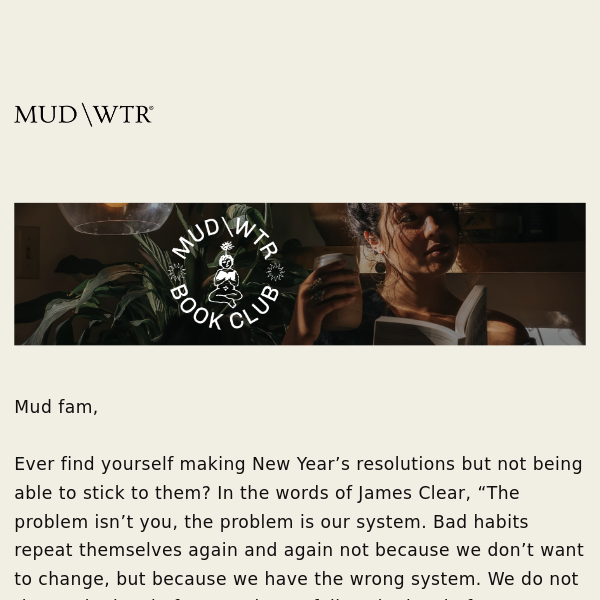 Join MUD\WTR’s very first Book Club