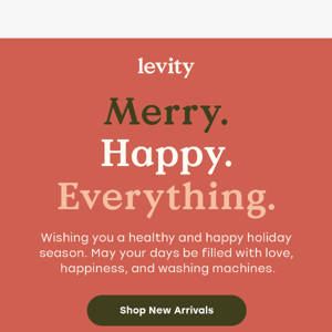 Happy Holidays from Levity ☃️