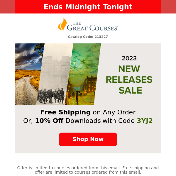 Free Shipping on 2023 New Releases + 10% Off Downloads!