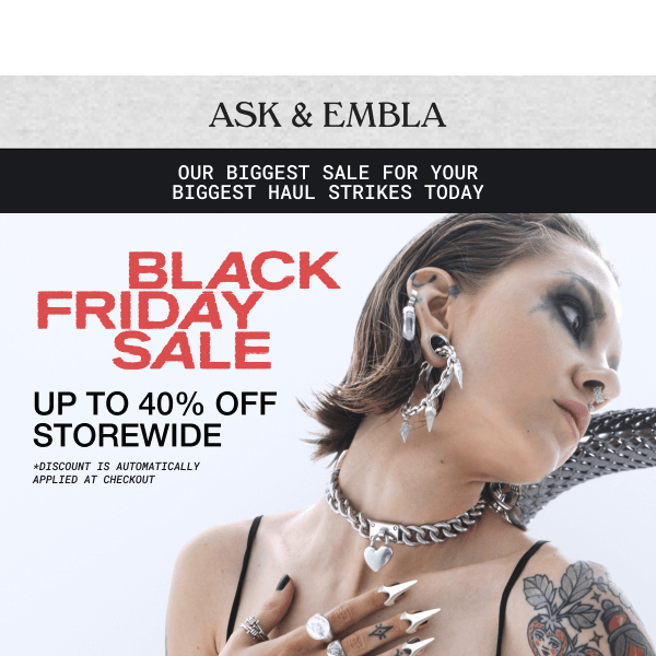 ⛓️🏴40% OFF* Storewide: Black Friday Sale