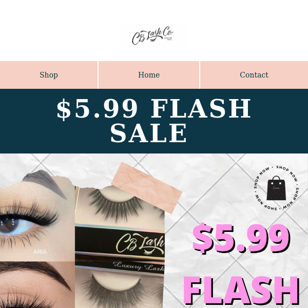 Flash Sale! 🎉 All Single Lashes $5.99 Each Pair
