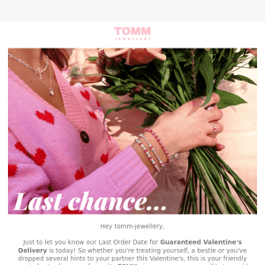 LAST CHANCE: Valentine's Last Order Date 💖