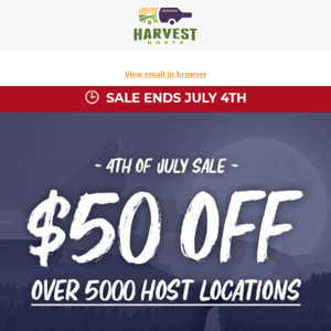 ~ Save $50 ~ On 5000+ Host Locations