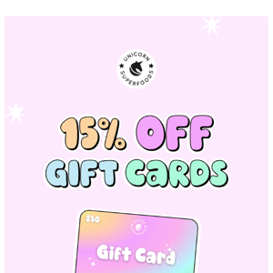 Save 15% Off Gift Cards 🎁