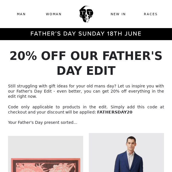 20% off Father's Day Edit