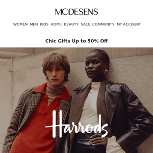 Don’t Miss Out: Up to 50% Off at Harrods