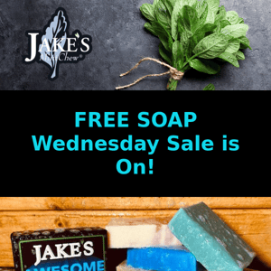 Wednesday Is 2 Free Bars of Soap Day Plus 12% Off