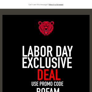 Last Day of your Labor Day Deal