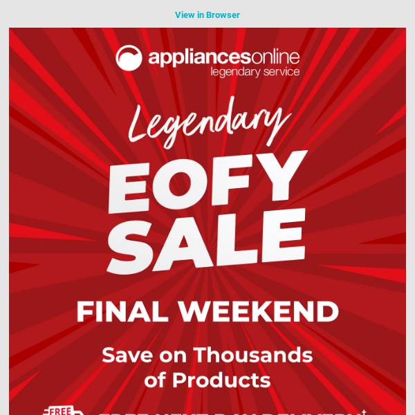 🏃‍♂️ FINAL Weekend of SALE | Offers You Don’t Want to Miss!