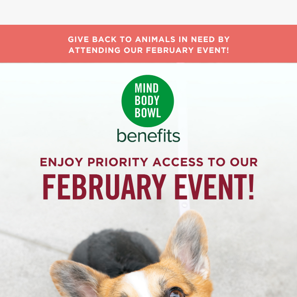 Get Early Access To Our February Event Now! ❤️