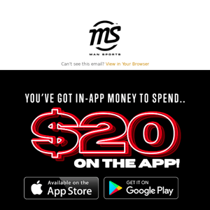 Spend Your $20.00 Credit (Expires Today)