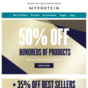 Don't miss out: 50% off hundreds of products