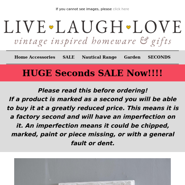 HUGE Seconds Sale!!! Massive SAVINGS & Bargains!!  💰 💃