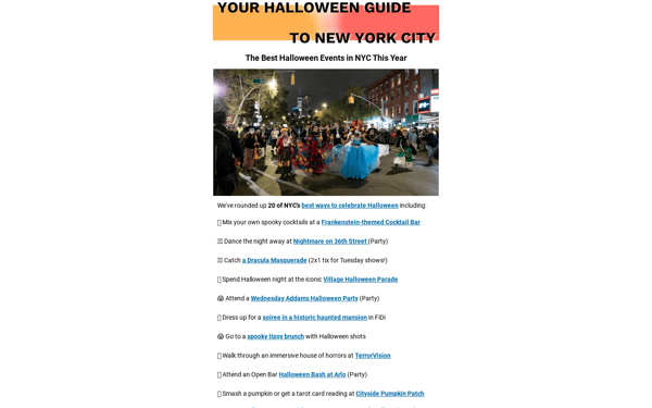 🎃 20 Things to Do This Halloween SZN in New York