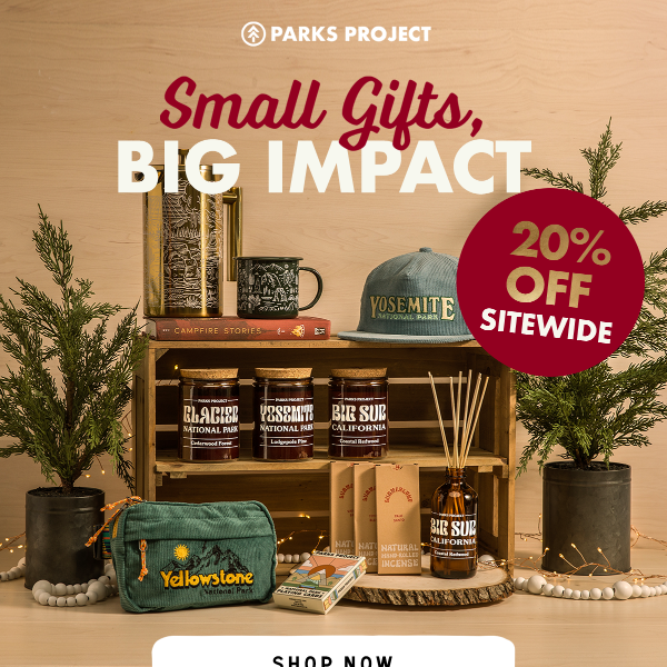 Small Gifts Big Impact: 20% off sitewide 🎁