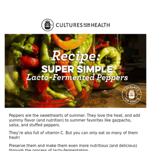 🌶️ Super Simple Pepper Fermentation