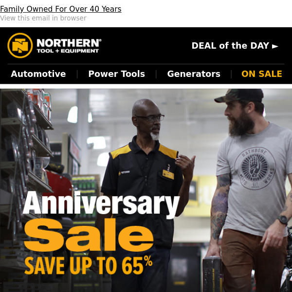 Save Up To 60% Off + Shop Anniversary Sale