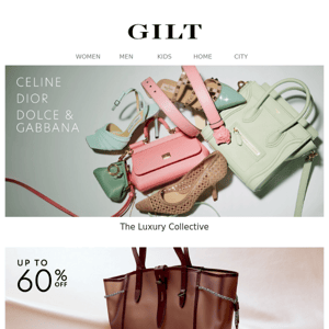 CELINE, Dior and Dolce & Gabbana | Up to 60% Off Totes