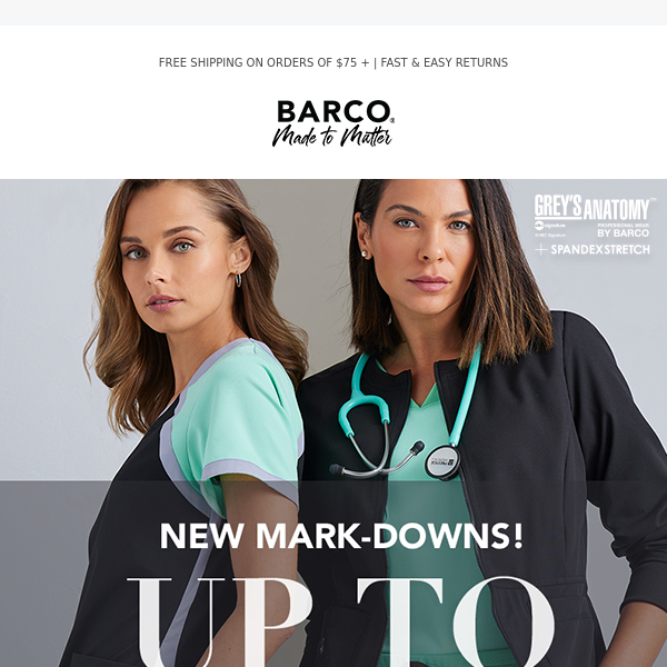New Scrubs on Sale: Up to 50% off