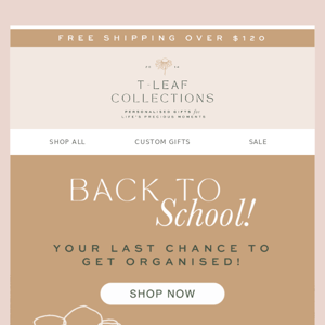HURRY! Your last chance 🎒