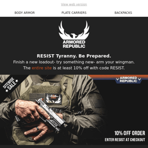 💥 Complete an Excellent Loadout: 10% Off Sitewide