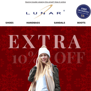 Ending tonight: Further 10% off using your loyalty voucher code