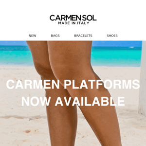Now Shipping: Carmen Platform Sandals