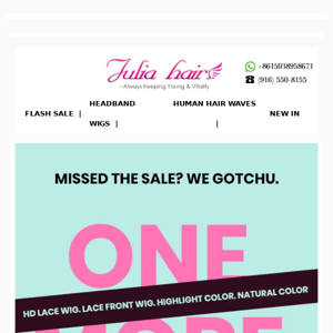 Missed the sale? We gotchu!