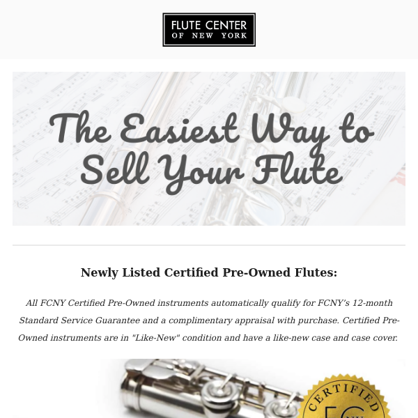 Pre-Owned Flutes at All Price Points