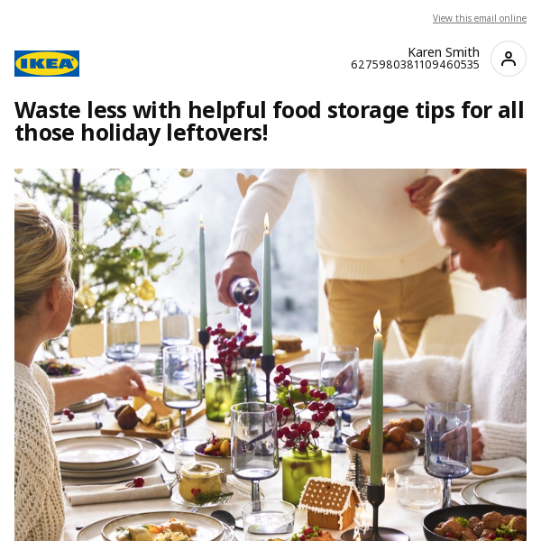 IKEA, Holiday leftovers and need simple food storage ideas?