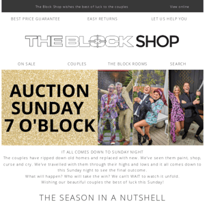 The Block Auction 💰 This Sunday 7 O'Block