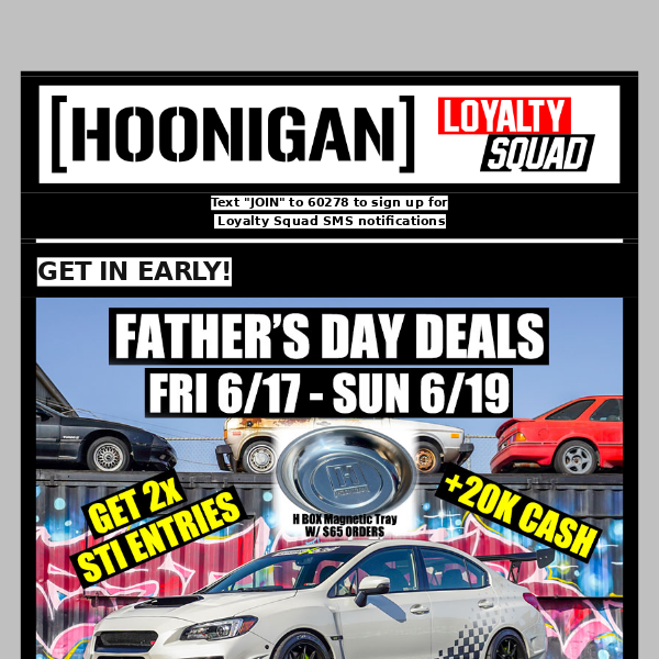EARLY FATHER'S DAY WEEKEND DEALS
